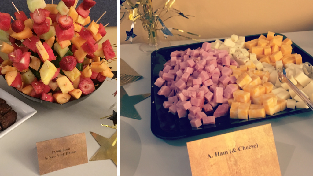 Ham Food - ham and fruit